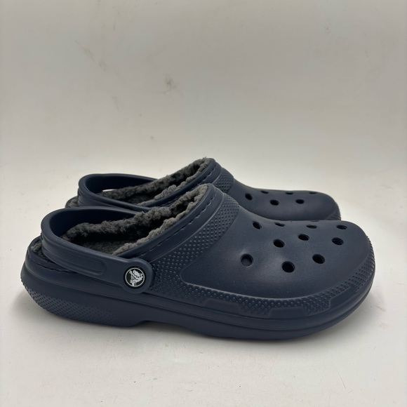 Crocs Women’s 11 Classic Faux Fur Lined Slip On Clog Sandals - Picture 1 of 6